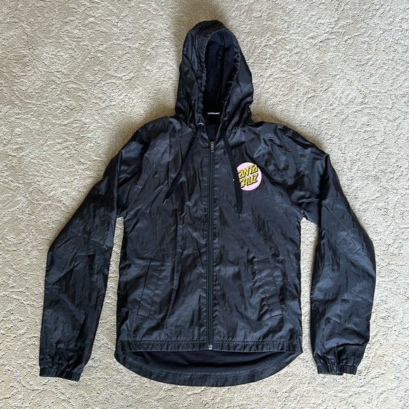 Santa Cruz Other Dot Hooded Windbreaker Jacket - Picture 3 of 8